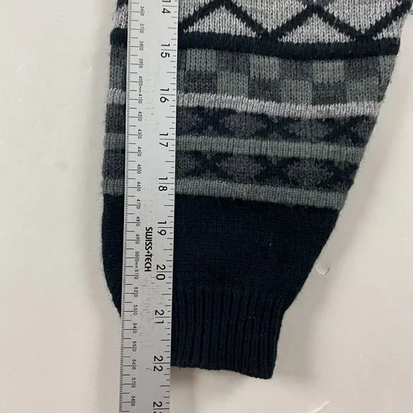 Vintage Porto Bello Textured Cardigan Sweater Mens Medium Biggie Cosby Grunge 3D - Picture 10 of 10